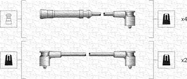 MAGNETI MARELLI uždegimo laido komplektas 941318111057